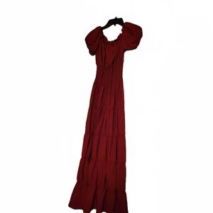 Elegant Red Maxi Dress